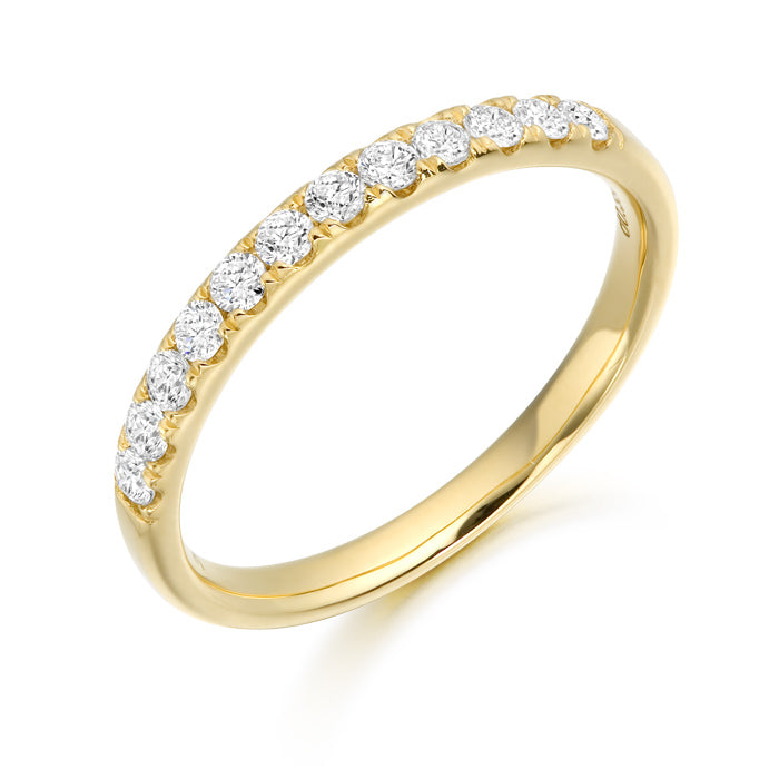 Diamond Wedding Band - 18ct Gold