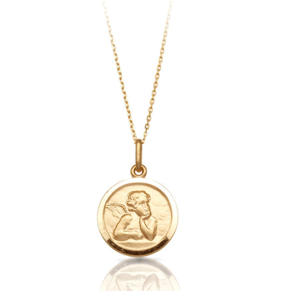 Guardian Angel Medal - 9ct Gold