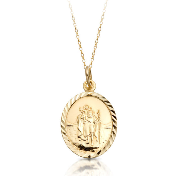 St Christopher Medal - 9ct Gold