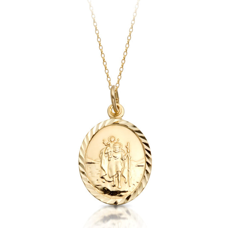 St Christopher Medal - 9ct Gold