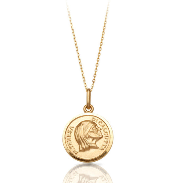 9ct Gold Mother Teresa Medal
