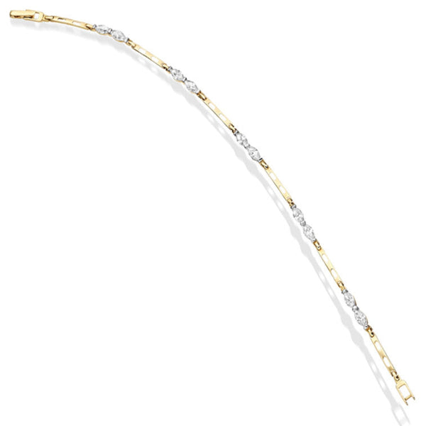 9ct Gold CZ Bracelet