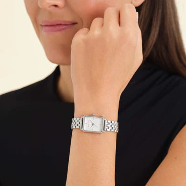 Octagon XS Silver Ladies Watch  - Rosefield