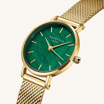 Small Edit Emerald Mesh Rosefield Ladies Watch