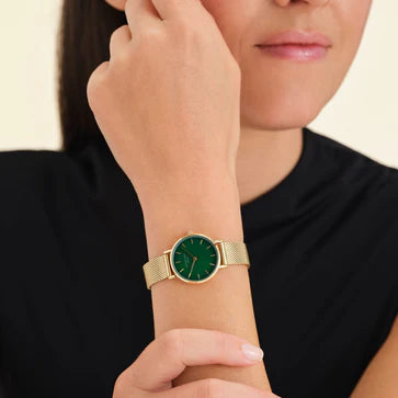 Small Edit Emerald Mesh Rosefield Ladies Watch