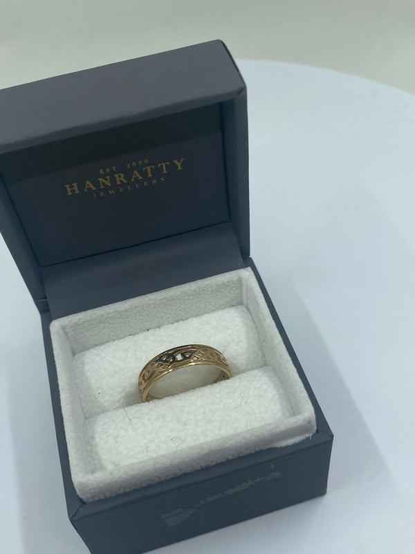Celtic Design Ring - 9ct Yellow Gold