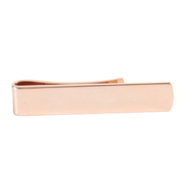 Rose Gold Plated Skinny Tie Slide
