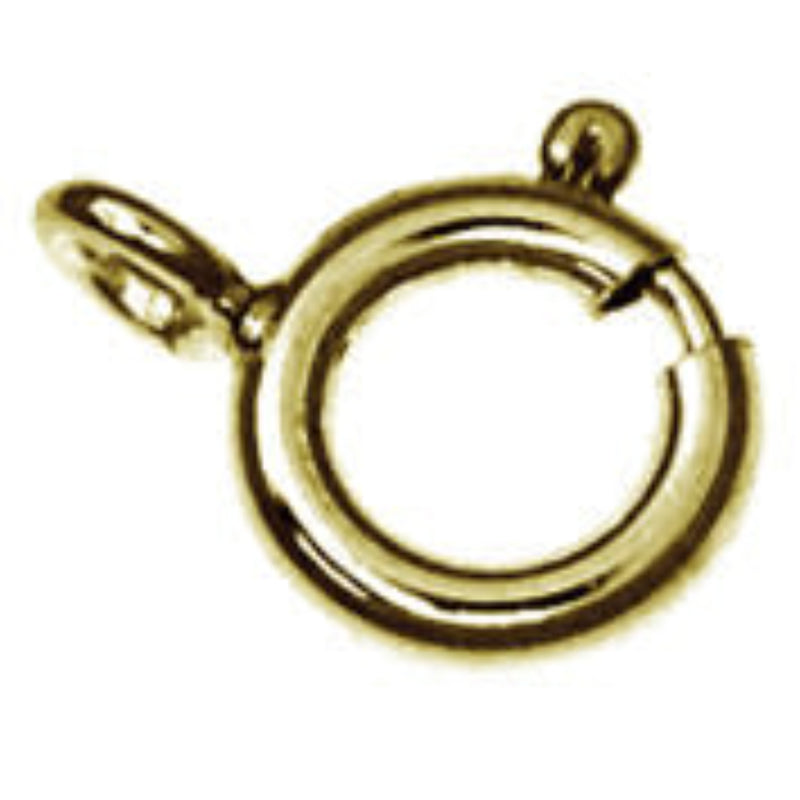 9ct Yellow Gold Bolt Ring 6mm