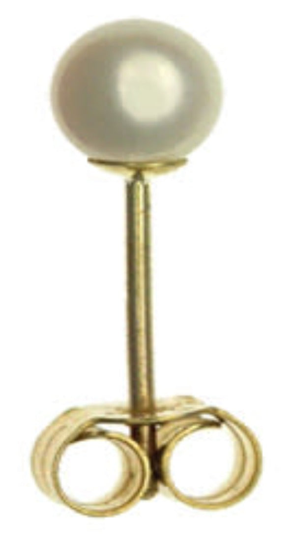Pearl Stud Earrings 5mm - 9ct Yellow Gold
