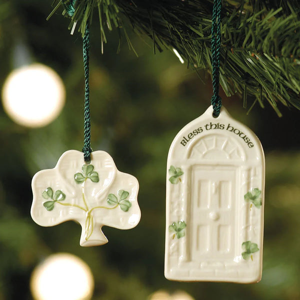 Belleek Classic Shamrock Ornament