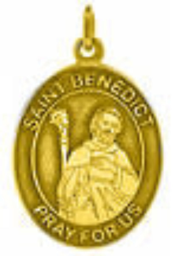 Oval St Benedict's Medal