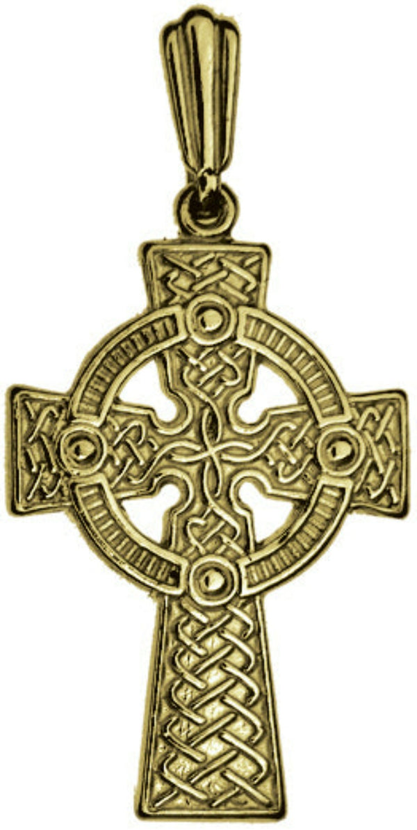 CELTIC CROSS (MEDIUM) NECKLACE - 9CT YELLOW GOLD