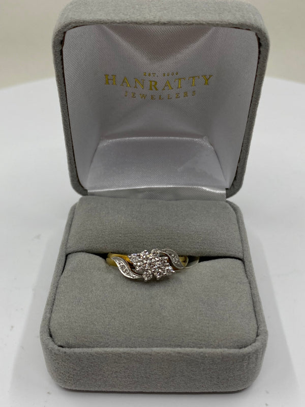 Diamond Cluster Ring - 18ct Gold