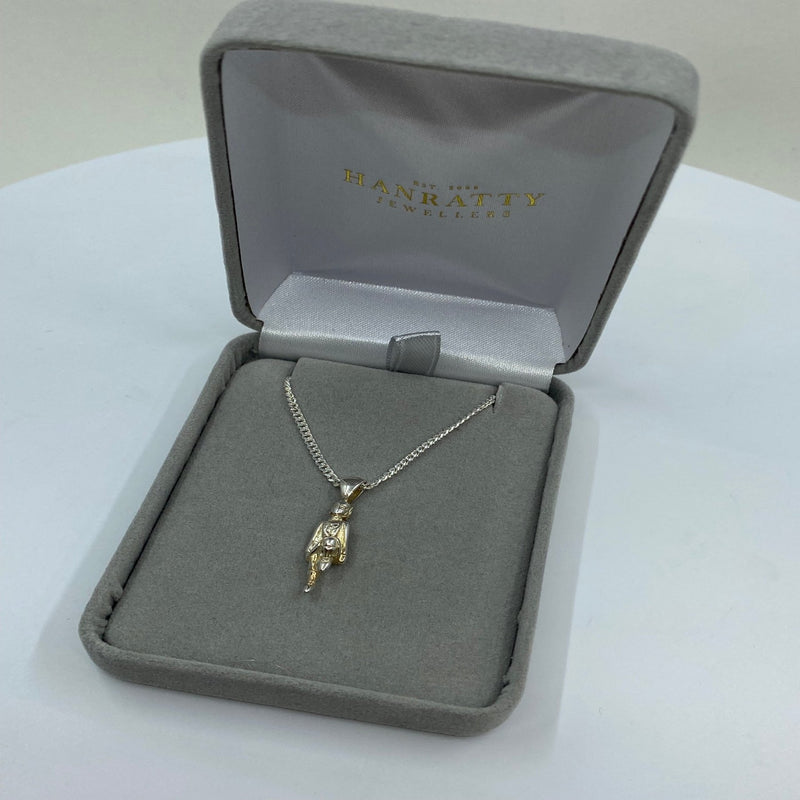 Irish Dancer Pendant - Sterling Silver