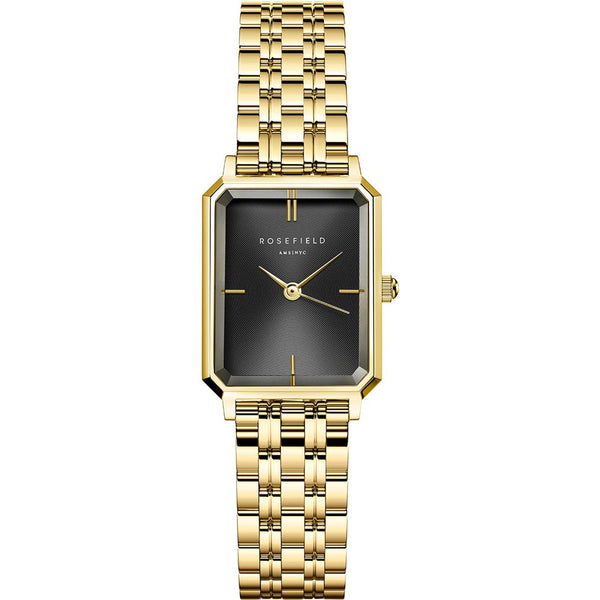 Octagon XS Black Gold Ladies Watch - Rosefield