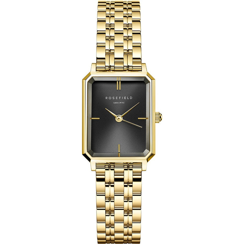Octagon XS Black Gold Ladies Watch - Rosefield