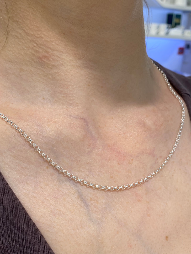 Round Belcher Chain 2.7mm - Sterling Silver