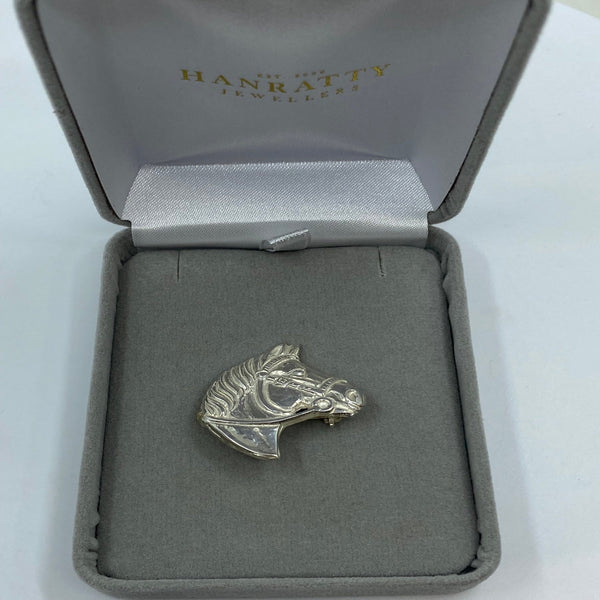 Horse Head Pin - Sterling Silver