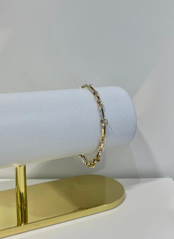 Linked Bracelet - 9ct Two-Tone Gold