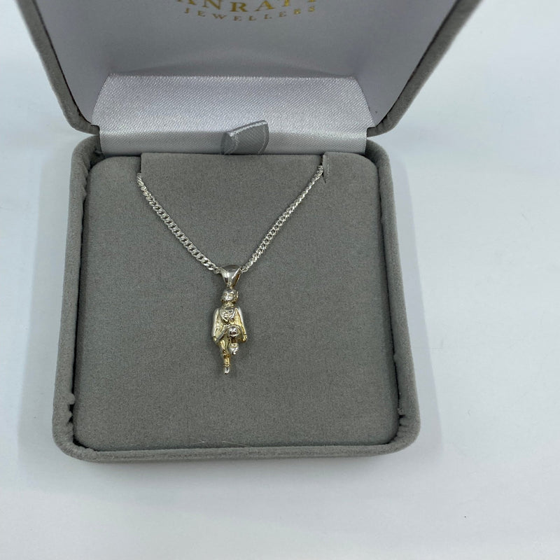Irish Dancer Pendant - Sterling Silver