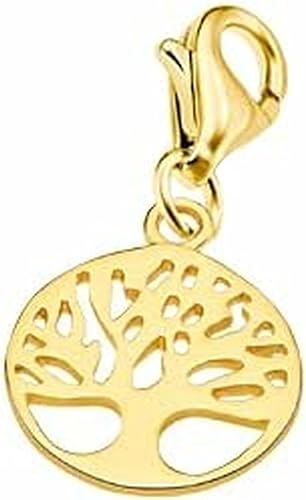 Tree Of Life Charm - Sterling Silver Gold Plated