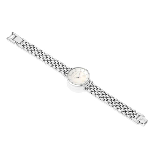 Ladies Silverplated Watch White Face