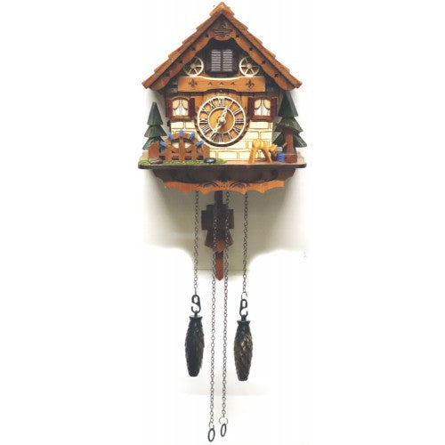 Traditional Black Forest Cuckoo Clock with Chalet