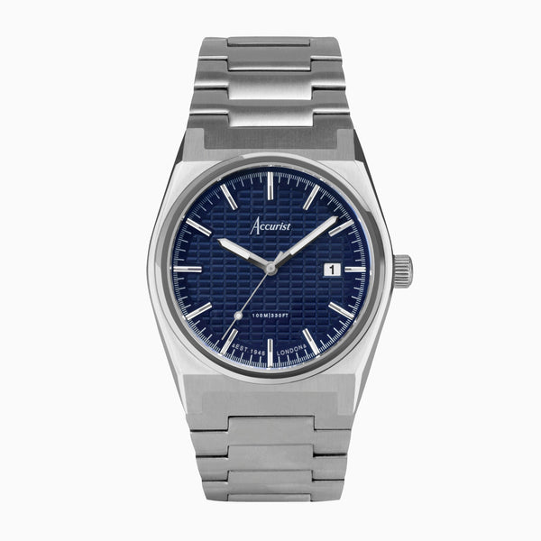 Accurist Gents Silver Stainless Steel Bracelet Watch