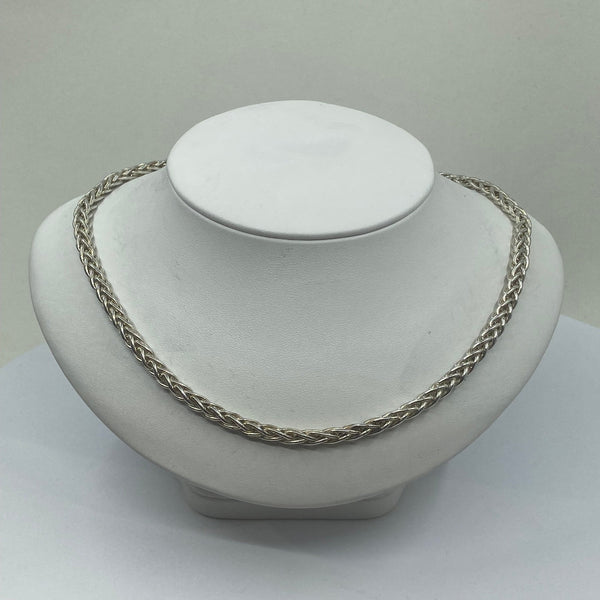 Snake Style Necklace - Sterling Silver