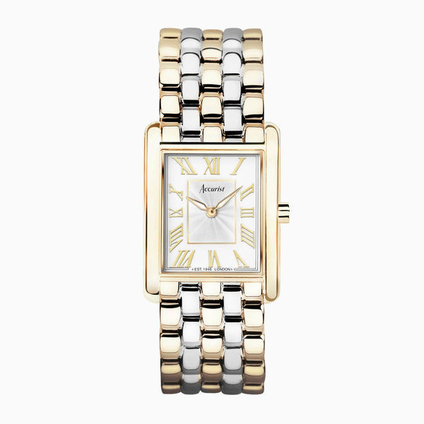 Accurist Ladies Two Tone Stainless Steel Bracelet Watch