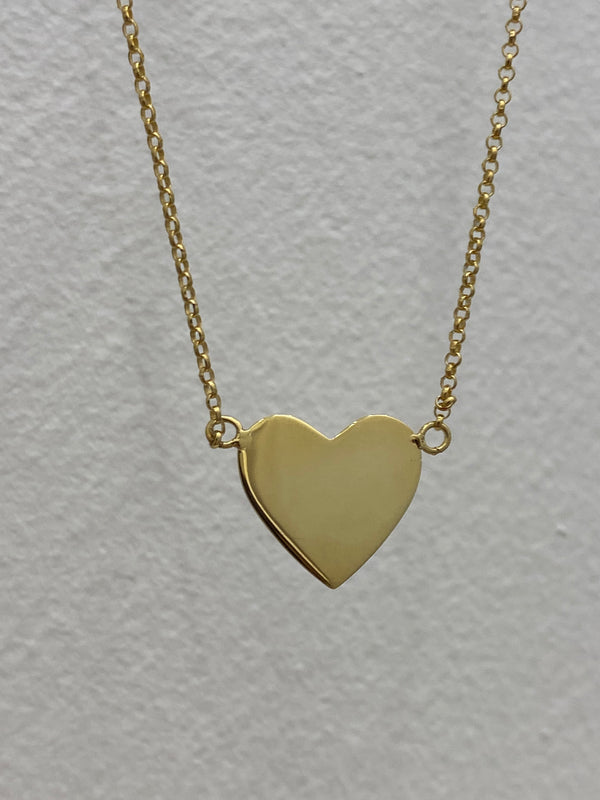 Heart Necklace - Silver Gold Plated