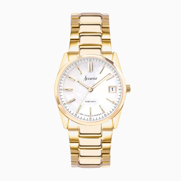 Accurist Ladies Gold Stainless Steel Bracelet Watch