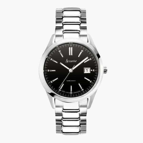 Accurist Gents Silver Stainless Steel Bracelet Watch
