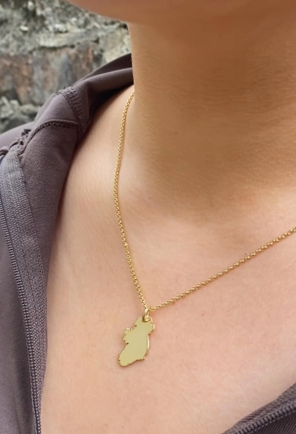 Ireland Map Necklace