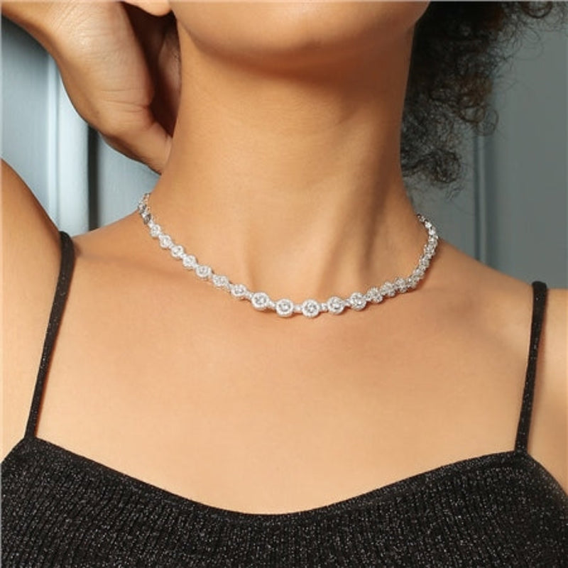 Clear Cubic Zirconia Necklace