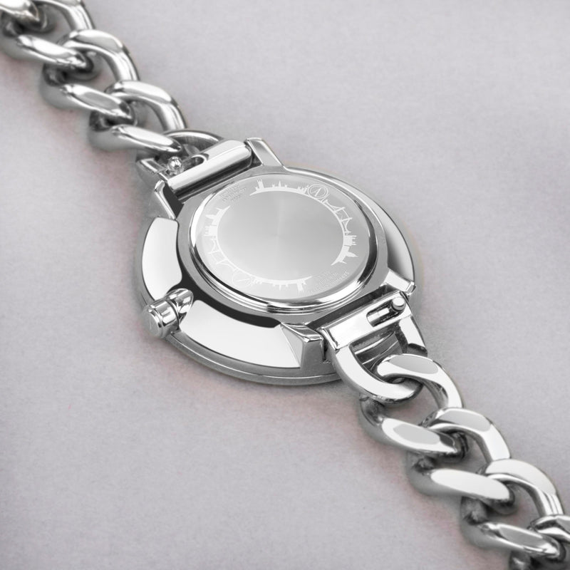 Accurist Ladies Silver Stainless Steel Chain Bracelet Watch