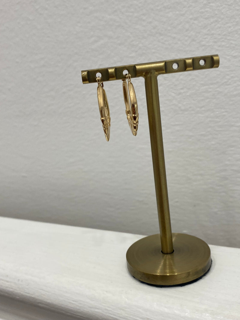 Claddagh Hoop Earrings - 9ct Gold