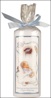 Boy Christening Candle