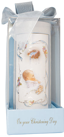 Boys Christening Candle