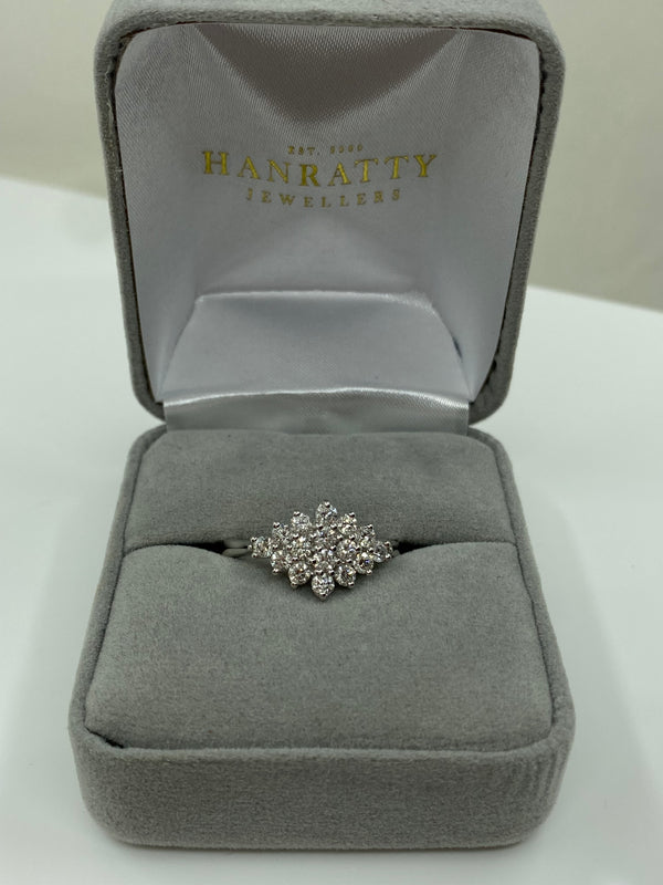 Diamond Cluster Ring - 18ct Gold