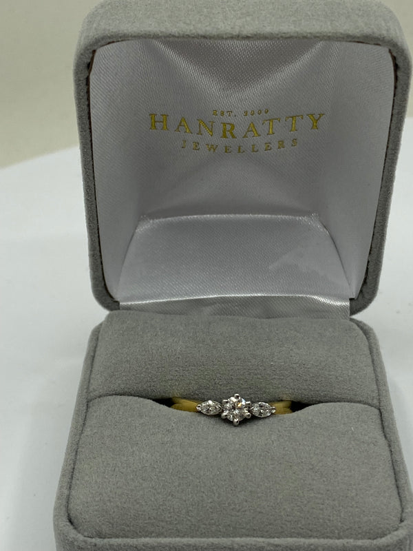 Trilogy Diamond Ring - 18ct Gold