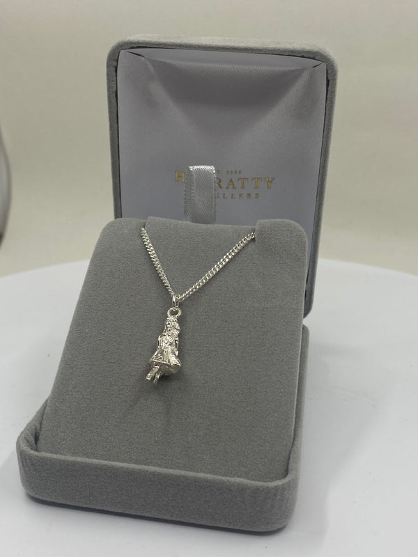 Irish Dancing Girl Pendant - Sterling Silver