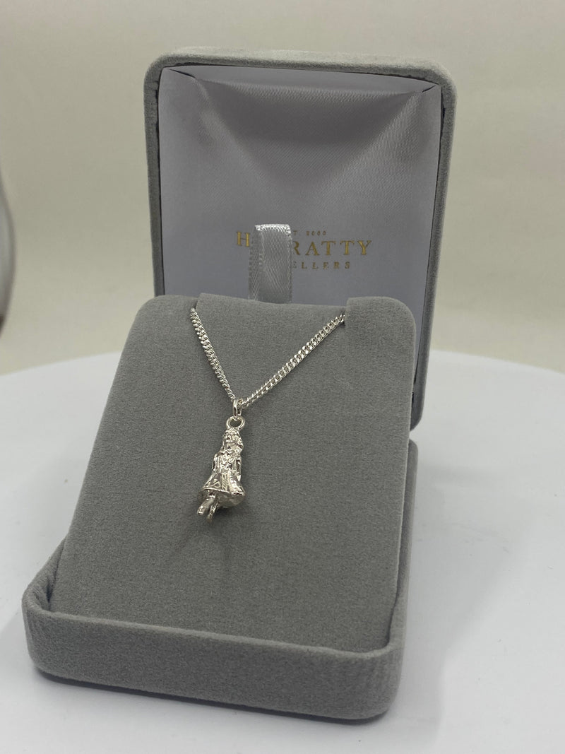 Irish Dancing Girl Pendant - Sterling Silver