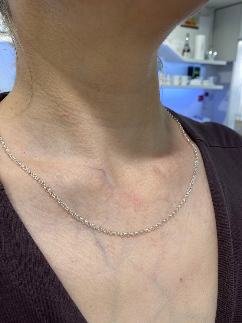 Round Belcher Chain 2.7mm - Sterling Silver