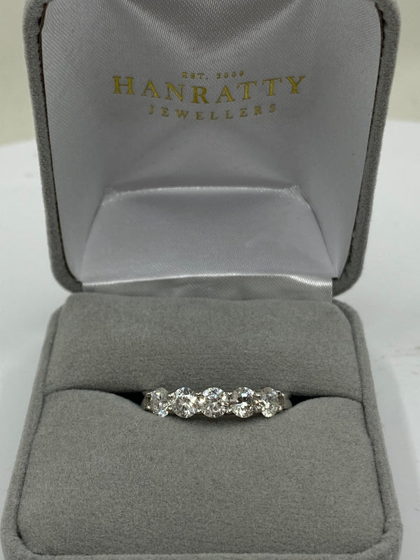 5 Stone Diamond Eternity Ring - 18ct Gold