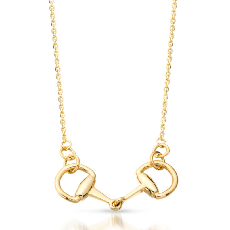 Equestrian Horse Bit Pendant - 9ct Gold