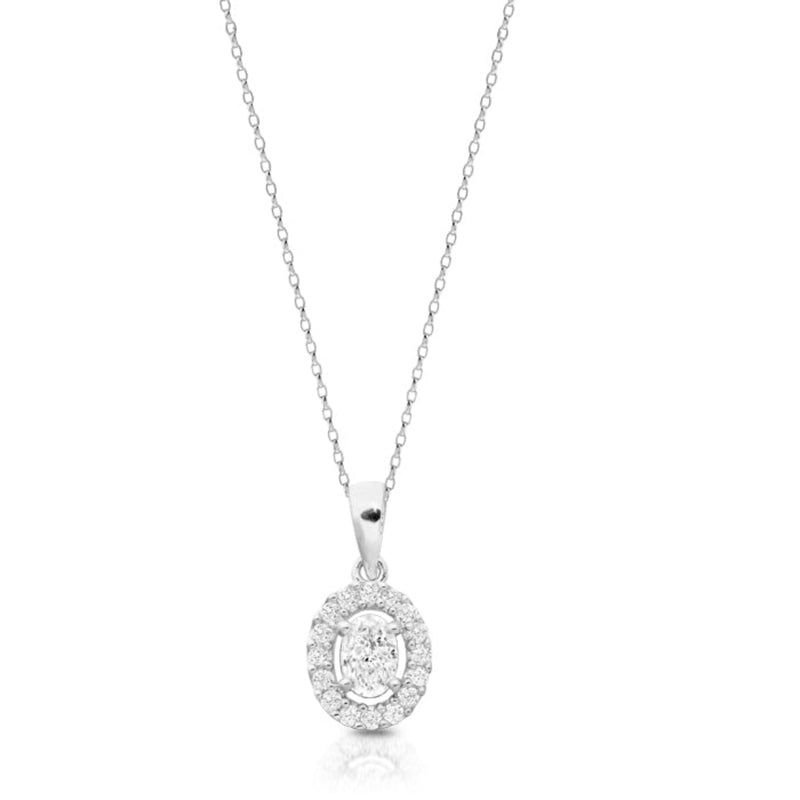 9ct Gold CZ Pendant