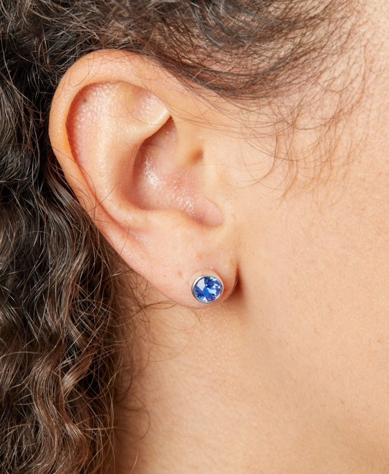 September Birthstone Stud Earrings - Sterling Silver - Hanratty Jewellers