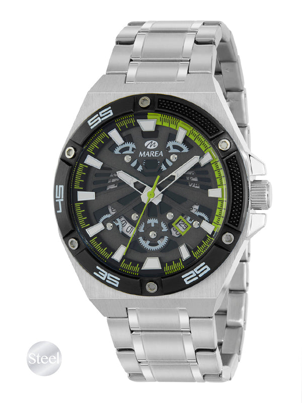 Marea Mens Steel Watch
