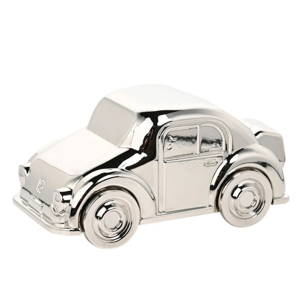 Bambino Car Money Box - Silver